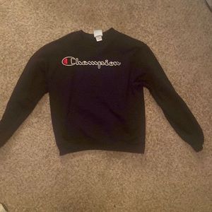 Black Champion Crewneck